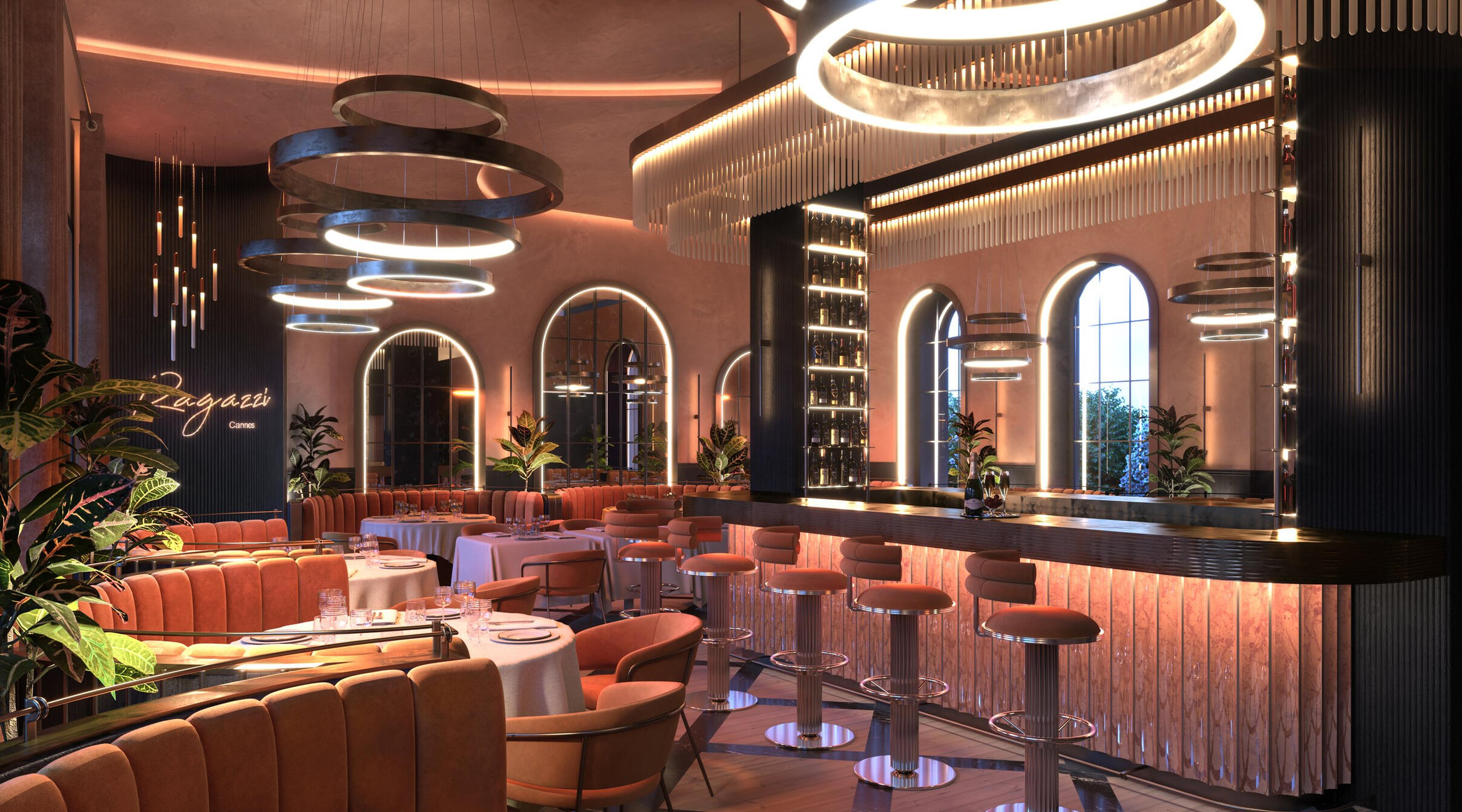 Restaurant for Atelier parisien,Cannes,France